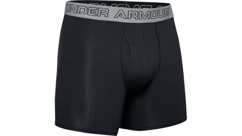Under Armour Charged Cotton 6inch 3 Pk, Black/grey Band - 12772790013XL