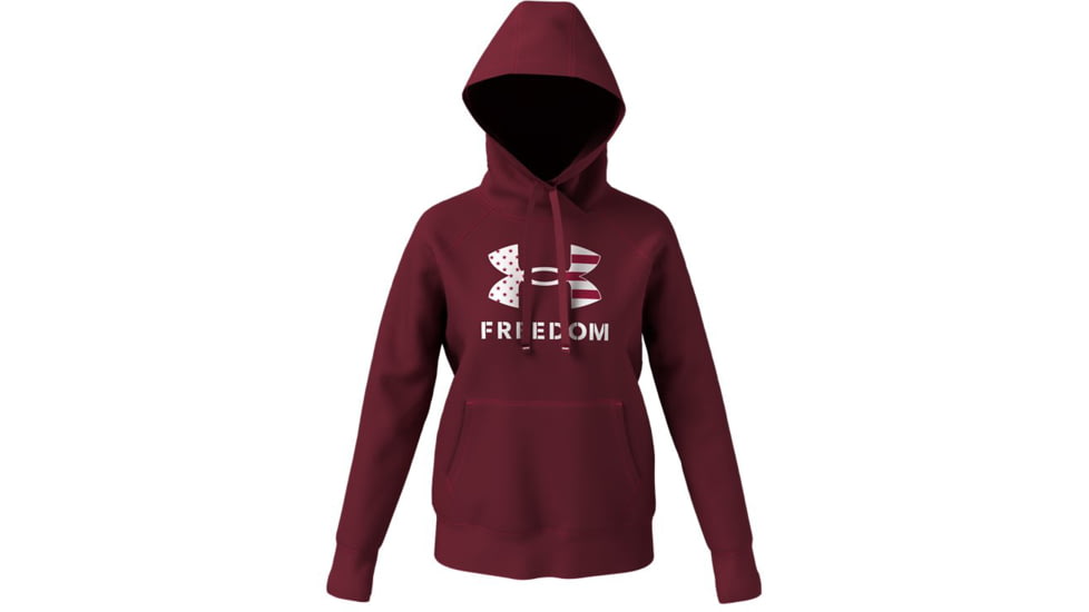 Under Armour Freedom Rival Hoodie - Women's, League Red, Extra Small, 1370026626XS