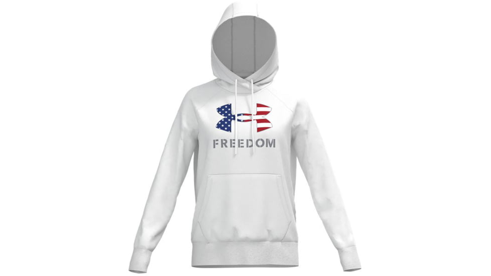 Under Armour Freedom Rival Hoodie - Women's, White, Extra Large, 1370026100XL