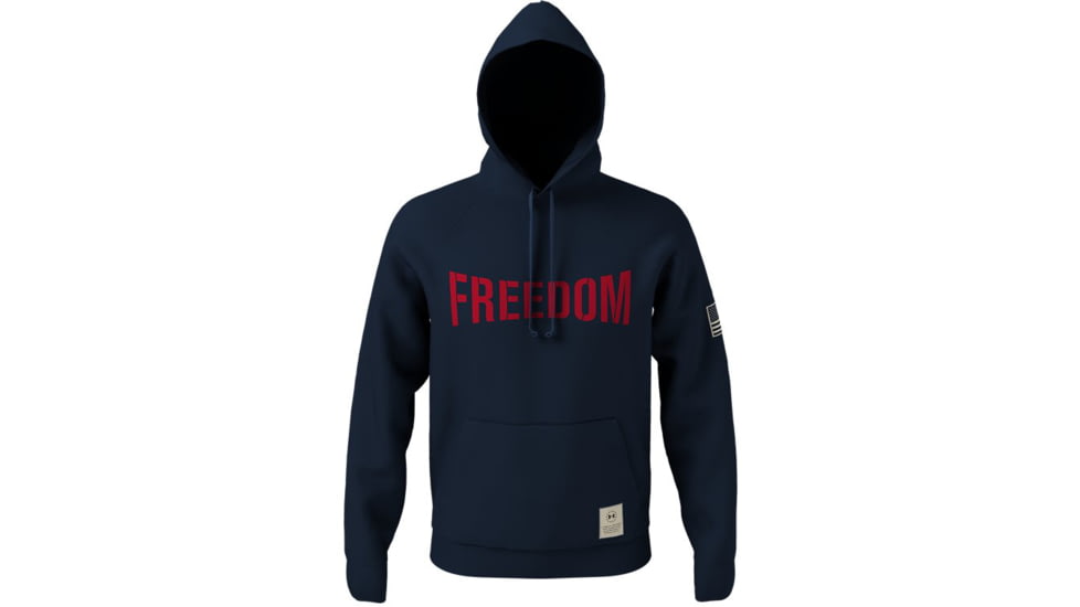 Under Armour Freedom Vintage Hoodie - Mens, Academy, Extra Large, 1365398408XL