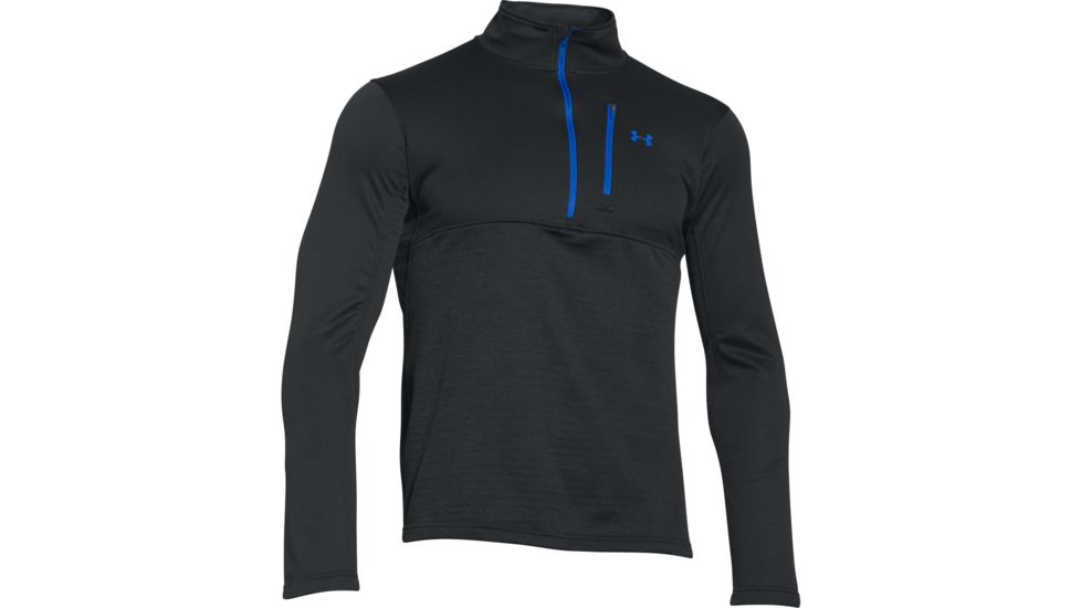Under Armour Gamutlite 1/2 Zip Jacket - Men's-Black/Ultra Blue-Large