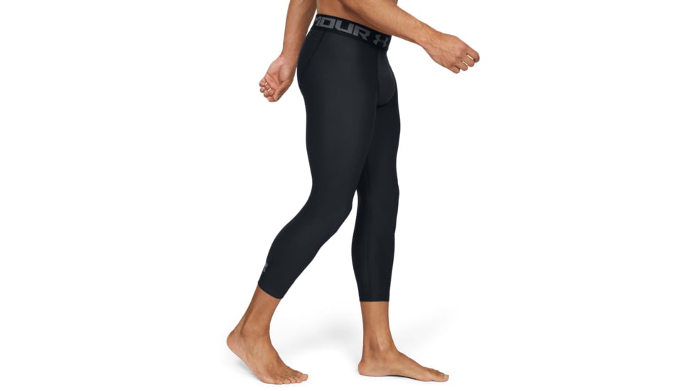 Under Armour HeatGear Armour 3/4 Legging - Men's, Medium, Black/Graphite, 1289574001MD