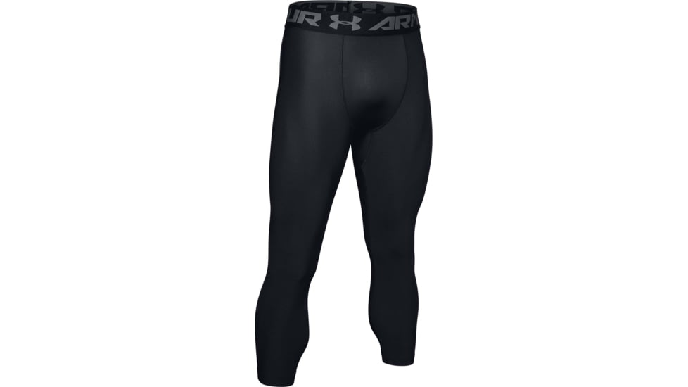 Under Armour HeatGear Armour 3/4 Legging - Men's, Medium, Black/Graphite, 1289574001MD