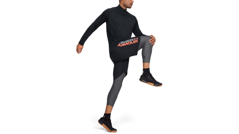 Under Armour HeatGear Armour 3/4 Legging - Men's, 3XL, Carbon Heather/Black, 12895740903XL