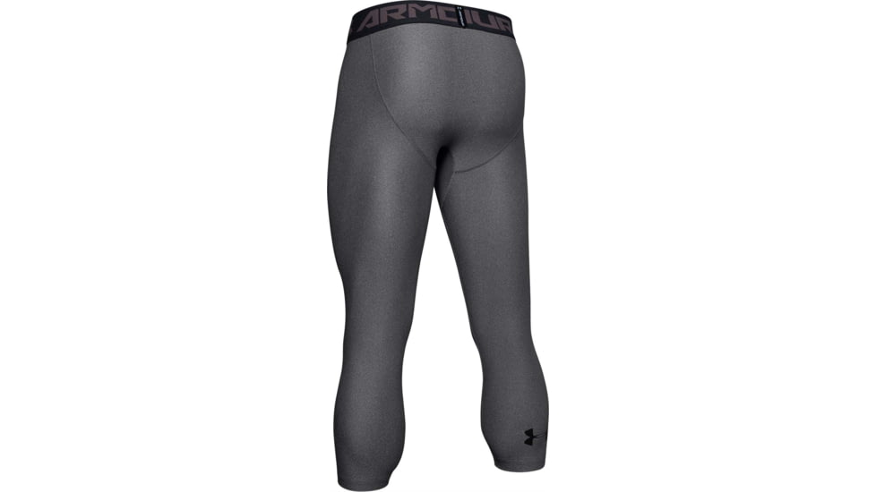Under Armour HeatGear Armour 3/4 Legging - Men's, 3XL, Carbon Heather/Black, 12895740903XL