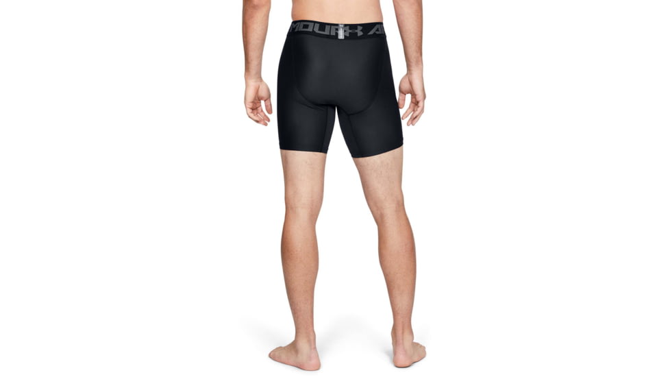 Under Armour HeatGear Armour Mid Boxer - Mens, Black, 2X-Large, 12895660012X
