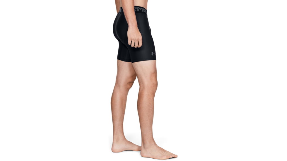 Under Armour HeatGear Armour Mid Boxer - Mens, Black, 2X-Large, 12895660012X