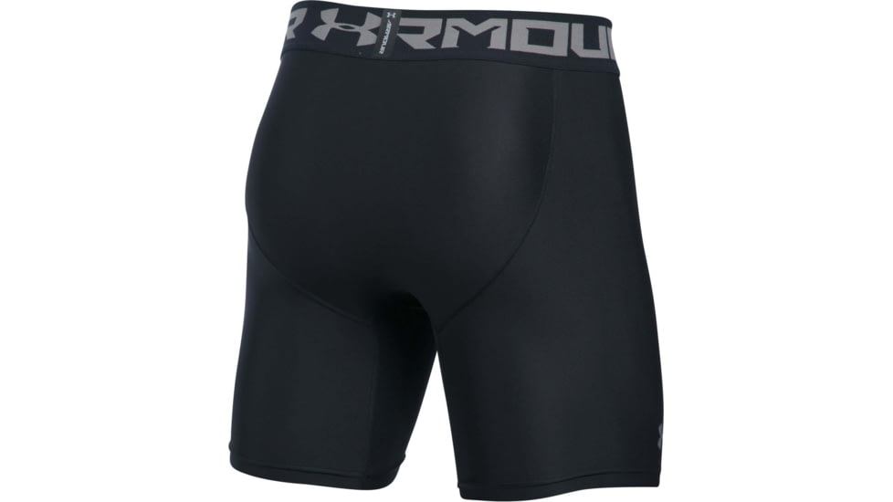Under Armour HeatGear Armour Mid Boxer - Mens, Black, 2X-Large, 12895660012X