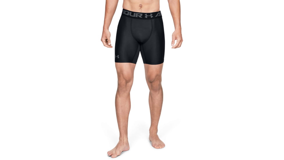 Under Armour HeatGear Armour Mid Boxer - Mens, Black, 2X-Large, 12895660012X