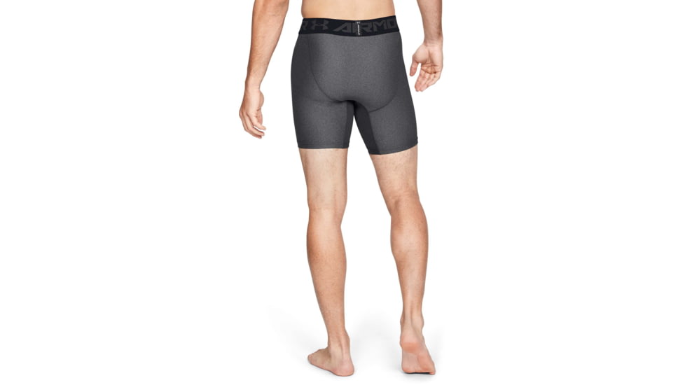 Under Armour HeatGear Armour Mid Boxer - Mens, Gray, Large, 1289566090LG