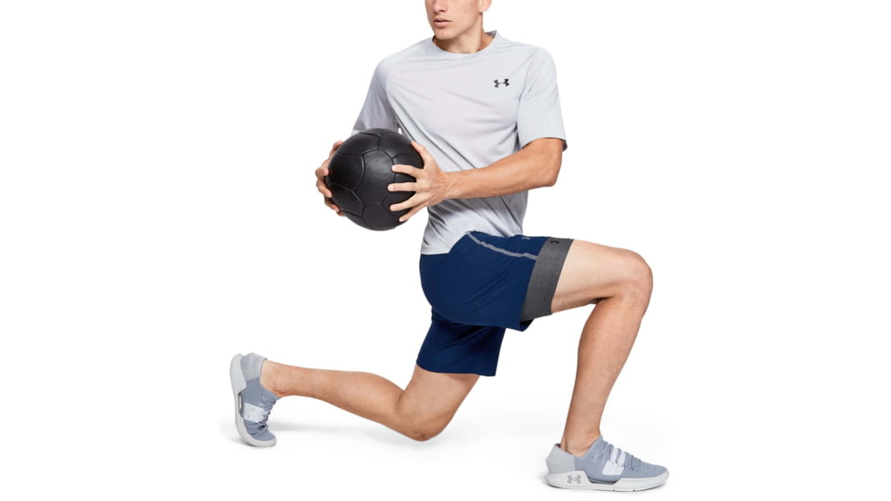 Under Armour HeatGear Armour Mid Boxer - Mens, Gray, Large, 1289566090LG