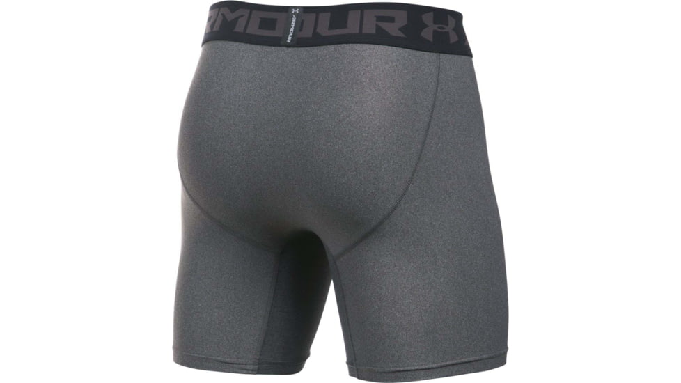 Under Armour HeatGear Armour Mid Boxer - Mens, Gray, Large, 1289566090LG