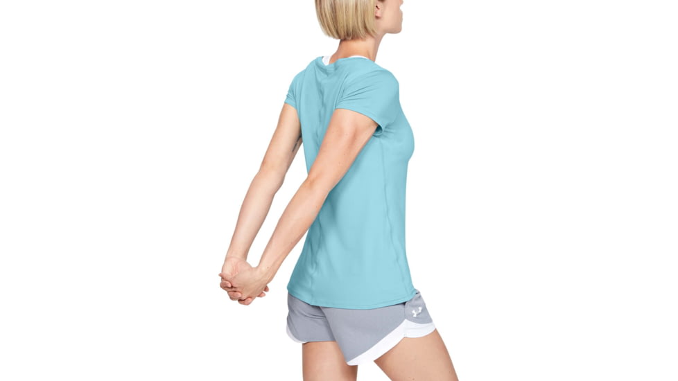 Under Armour HeatGear Armour Short Sleeve Shirt - Mens, Blue Haze, 2XS, 1328964425XXS