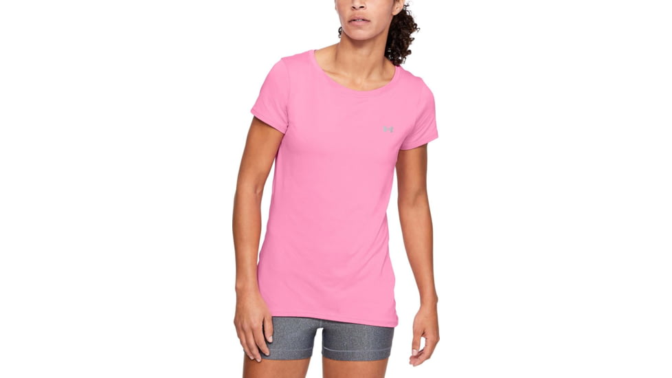 Under Armour HeatGear Armour Short Sleeve Shirt - Mens, Lipstick, Medium, 1328964691MD