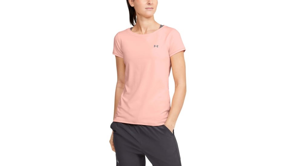 Under Armour HeatGear Armour Short Sleeve Shirt - Mens, Peach Frost, 2X-Large, 13289648452X