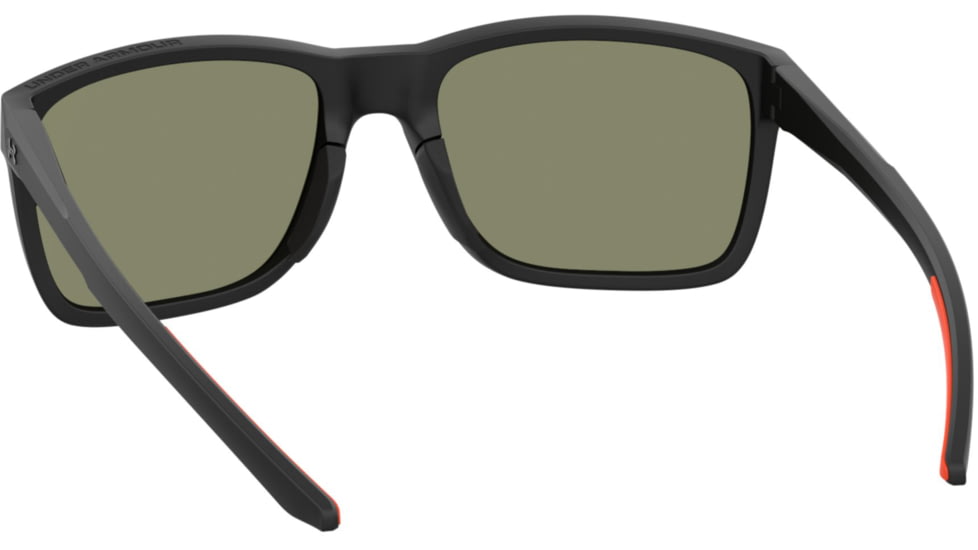 Under Armour Hustle Sunglasses with Matte Black/Grey Frame and Infrared Mirror Lens, Medium, UA0005S RC2-UZ