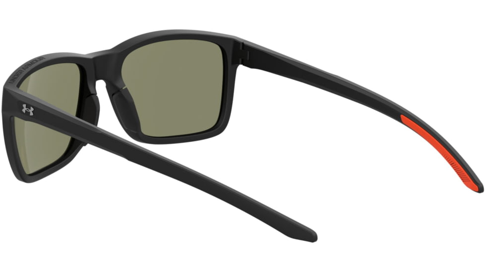 Under Armour Hustle Sunglasses with Matte Black/Grey Frame and Infrared Mirror Lens, Medium, UA0005S RC2-UZ