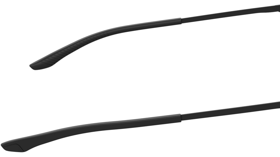 Under Armour Impulse Sunglasses with Matte Black Frame and Grey Polarized Lens, Medium, UA0015GS 003-M9