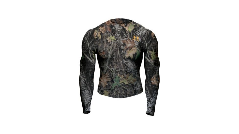 Under Armour Men's ColdGear Camo Crew - Mossy Oak New Break Up Color 104511C-375