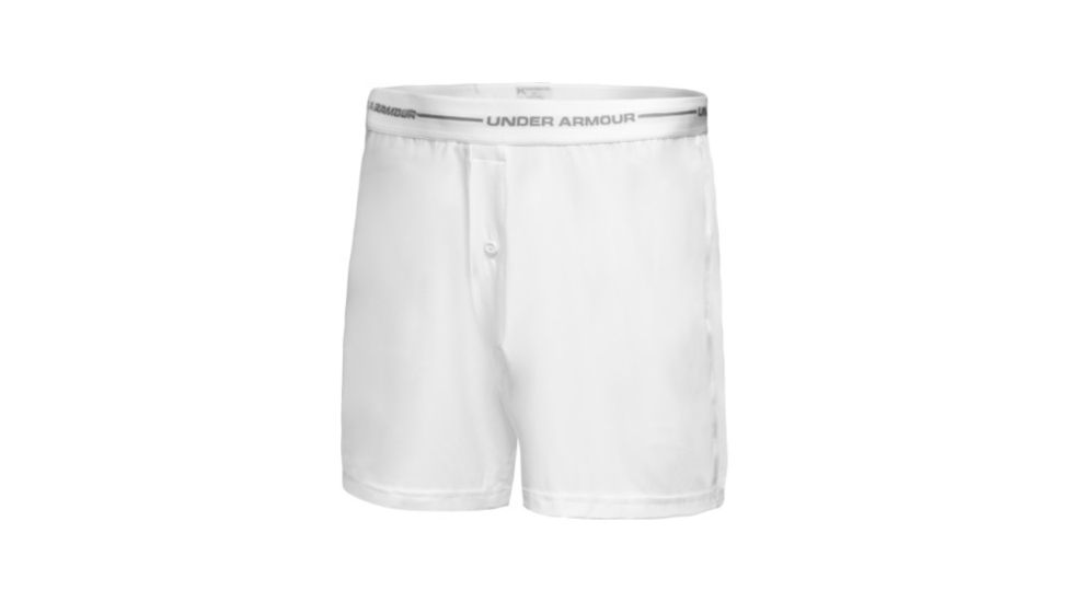 Under Armour Men's HeatGear 4'' Boxer Short - White Color 1000668-100