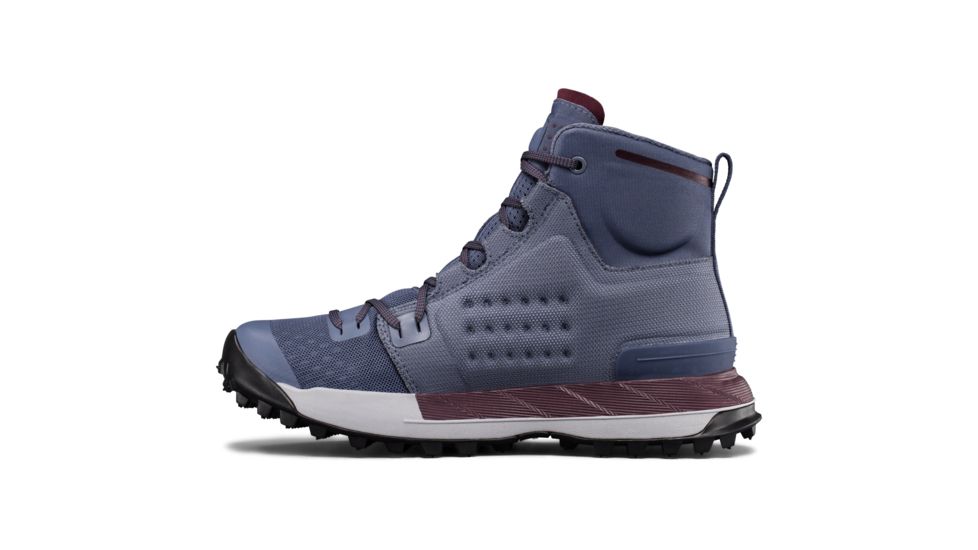 Under Armour Newell Ridge Mid GTX Hiking Shoe - Women's-Apollo Gray/Steel/Raisin Red-Medium