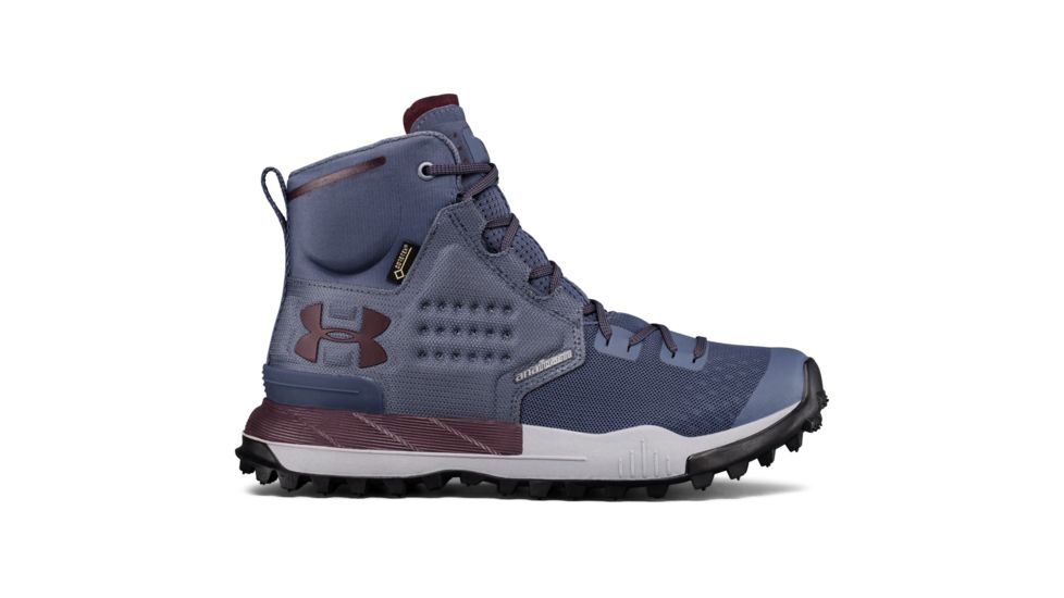 Under Armour Newell Ridge Mid GTX Hiking Shoe - Women's-Apollo Gray/Steel/Raisin Red-Medium