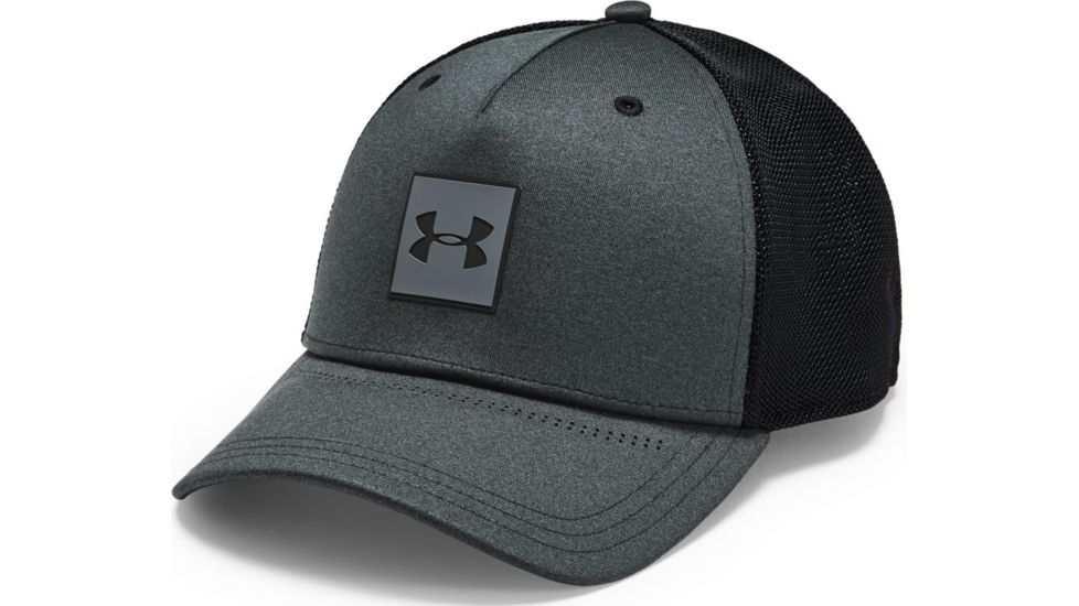 Under Armour UA Armour Twist Trucker Cap - Mens, One Size Fits All, Black, 1351416002OSFA