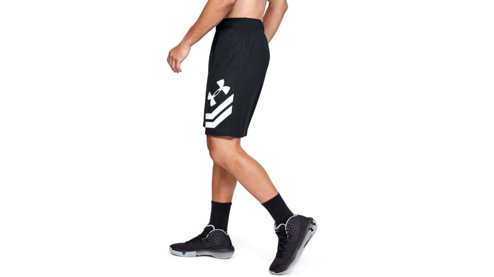 Under Armour UA Baseline 10in Court Short - Men's, Large, Black, 1351285001LG