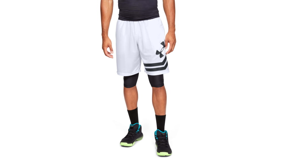 Under Armour UA Baseline 10in Court Short - Men's, 3XL, White, 13512851003X