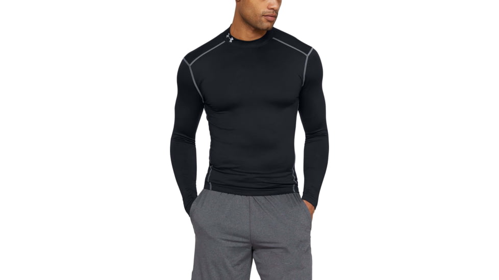 Under Armour UA ColdGear Armour Compression Mock - Mens, Black, 2X-Large, 12656480012X