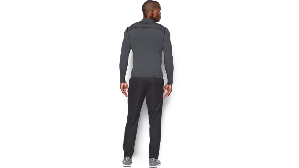 Under Armour UA ColdGear Armour Compression Mock - Mens, Carbon Heather, Medium, 1265648090MD