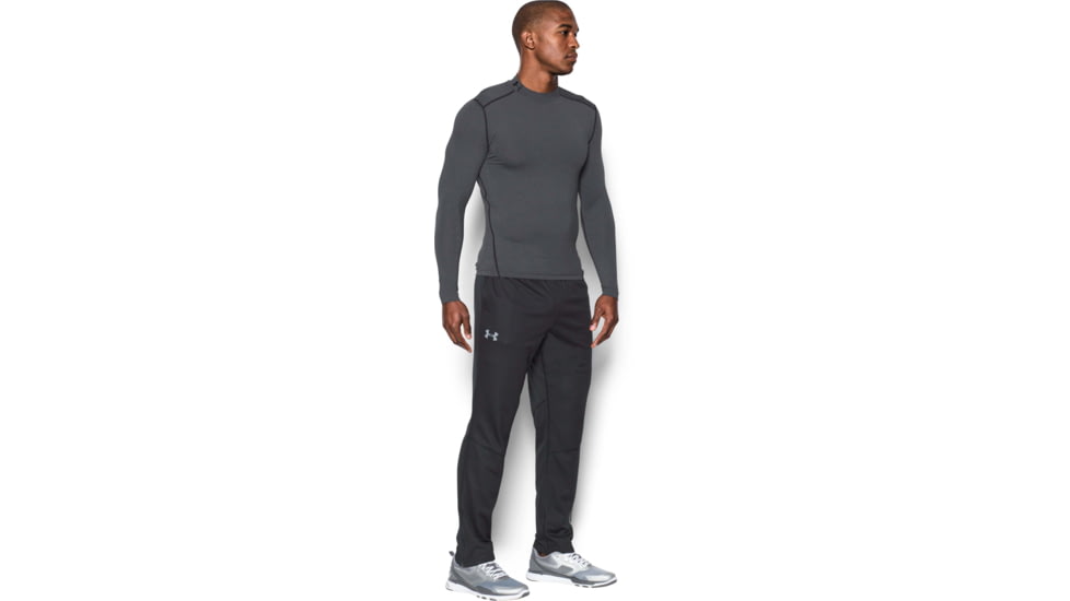 Under Armour UA ColdGear Armour Compression Mock - Mens, Carbon Heather, Medium, 1265648090MD