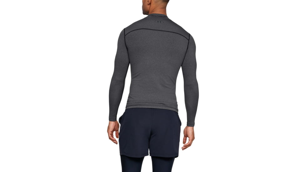 Under Armour UA ColdGear Armour Compression Mock - Mens, Carbon Heather, Medium, 1265648090MD