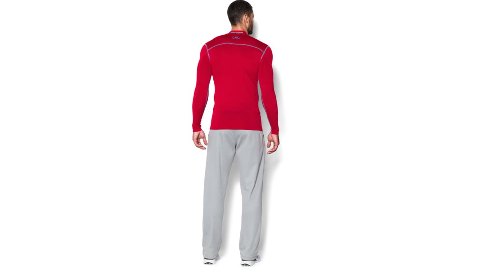 Under Armour UA ColdGear Armour Compression Mock - Mens, Red, 2X-Large, 12656486002X