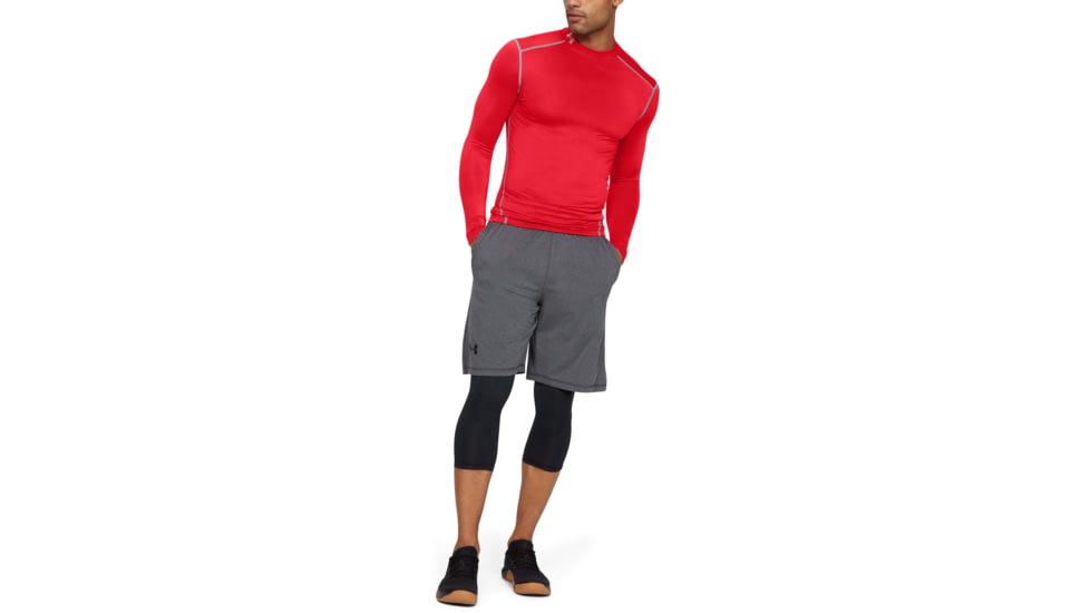 Under Armour UA ColdGear Armour Compression Mock - Mens, Red, 2X-Large, 12656486002X