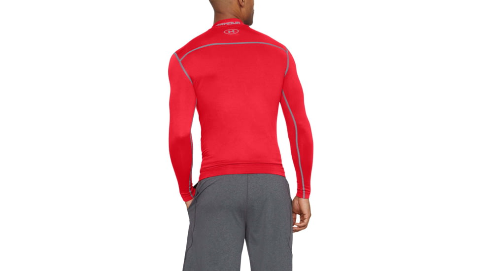Under Armour UA ColdGear Armour Compression Mock - Mens, Red, 2X-Large, 12656486002X