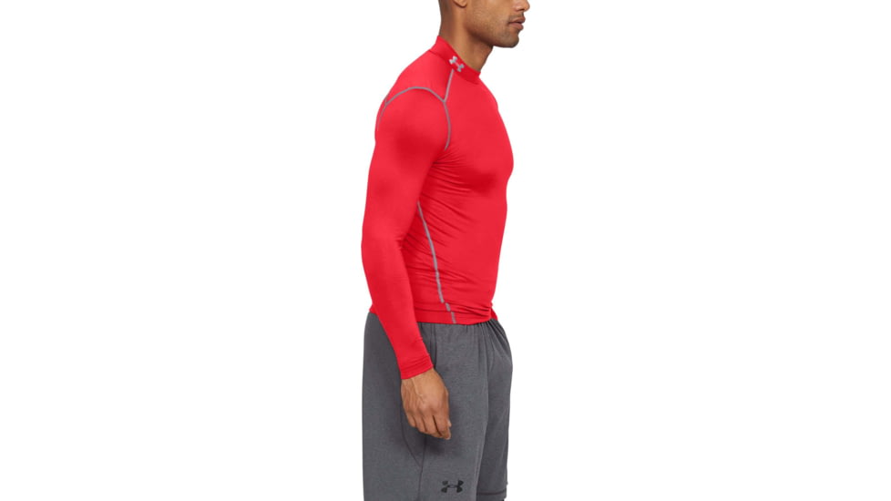 Under Armour UA ColdGear Armour Compression Mock - Mens, Red, 2X-Large, 12656486002X