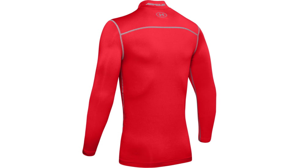 Under Armour UA ColdGear Armour Compression Mock - Mens, Red, 2X-Large, 12656486002X
