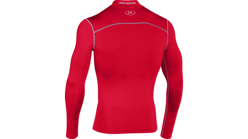 Under Armour UA ColdGear Armour Compression Mock - Mens, Red, 2X-Large, 12656486002X