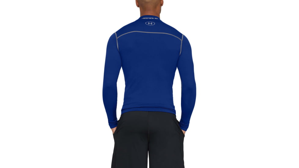 Under Armour UA ColdGear Armour Compression Mock - Mens, Royal Blue, 2X-Large, 12656484002X