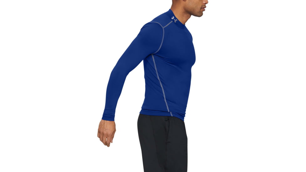 Under Armour UA ColdGear Armour Compression Mock - Mens, Royal Blue, 2X-Large, 12656484002X