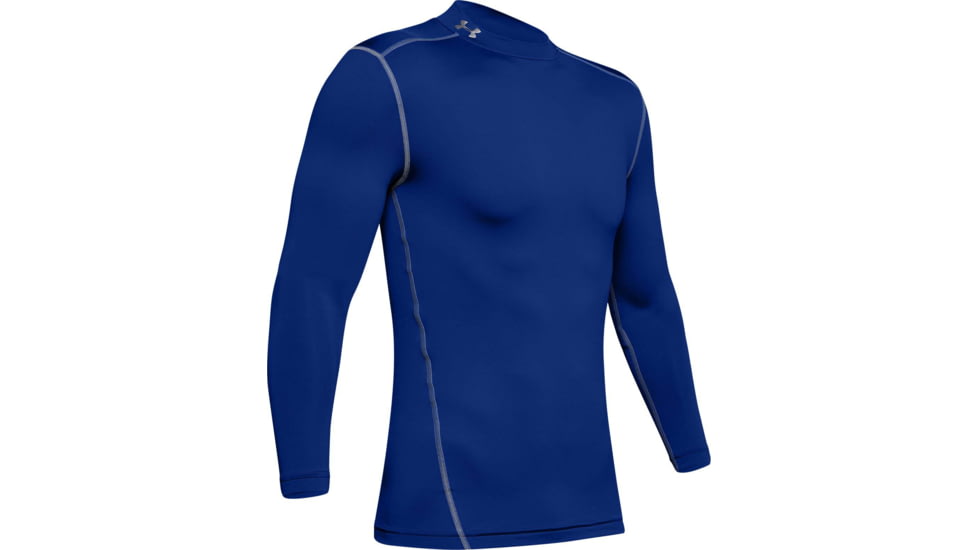 Under Armour UA ColdGear Armour Compression Mock - Mens, Royal Blue, 2X-Large, 12656484002X