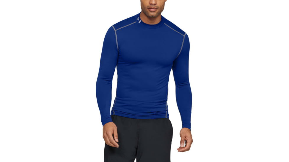 Under Armour UA ColdGear Armour Compression Mock - Mens, Royal Blue, 2X-Large, 12656484002X