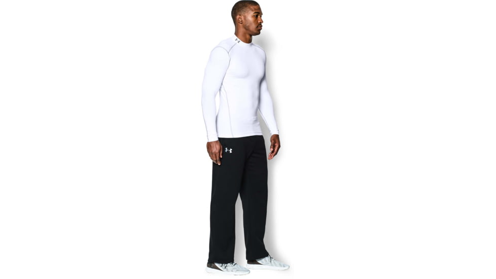 Under Armour UA ColdGear Armour Compression Mock - Mens, White, Large, 1265648100LG