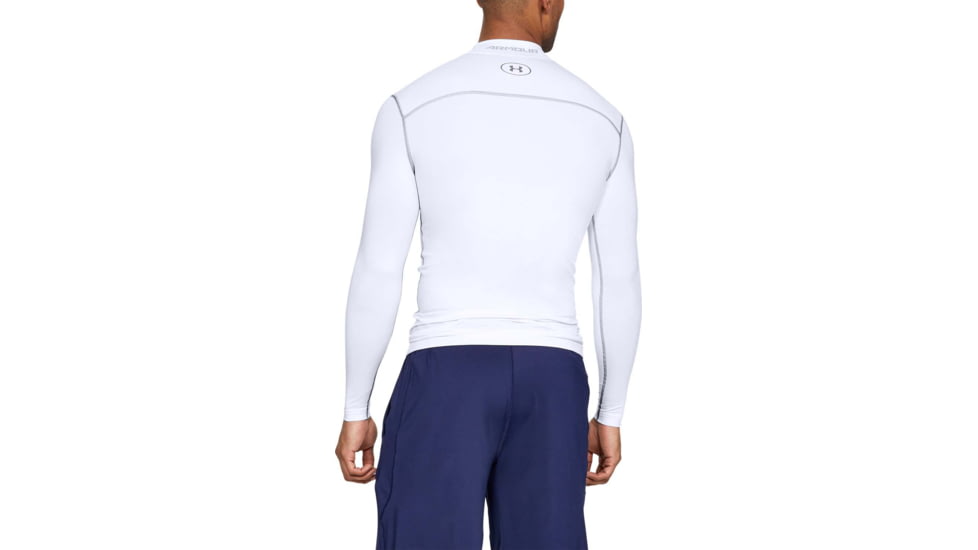 Under Armour UA ColdGear Armour Compression Mock - Mens, White, Large, 1265648100LG