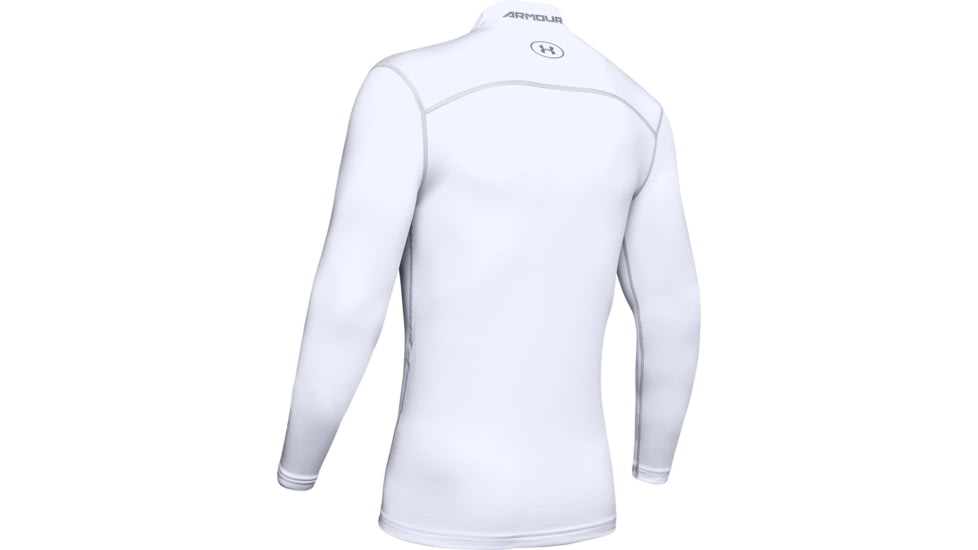Under Armour UA ColdGear Armour Compression Mock - Mens, White, Large, 1265648100LG