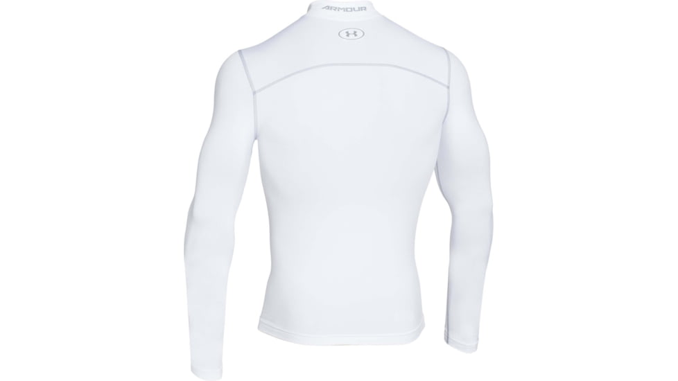 Under Armour UA ColdGear Armour Compression Mock - Mens, White, Large, 1265648100LG