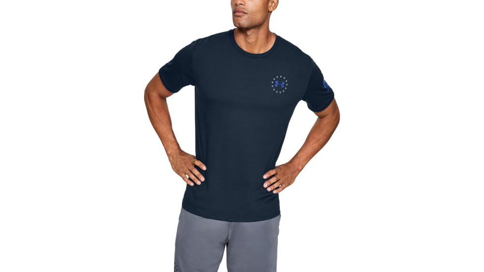Under Armour UA Freedom Banner Tactical Graphic T-Shirt - Mens, Academy, X-Large, 1352147408XL