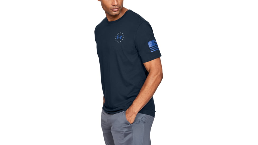 Under Armour UA Freedom Banner Tactical Graphic T-Shirt - Mens, Academy, X-Large, 1352147408XL
