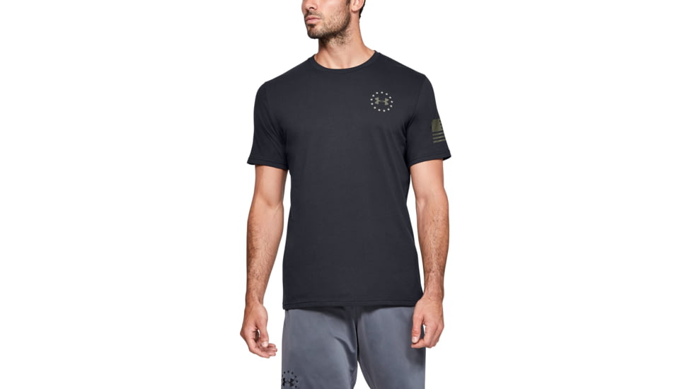 Under Armour UA Freedom Banner Tactical Graphic T-Shirt - Mens, Black, 2X-Large, 13521470012X